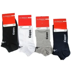 Kappa Calze Corte in Cotone Jersey Bianco 2 Paia Taglia 45/47