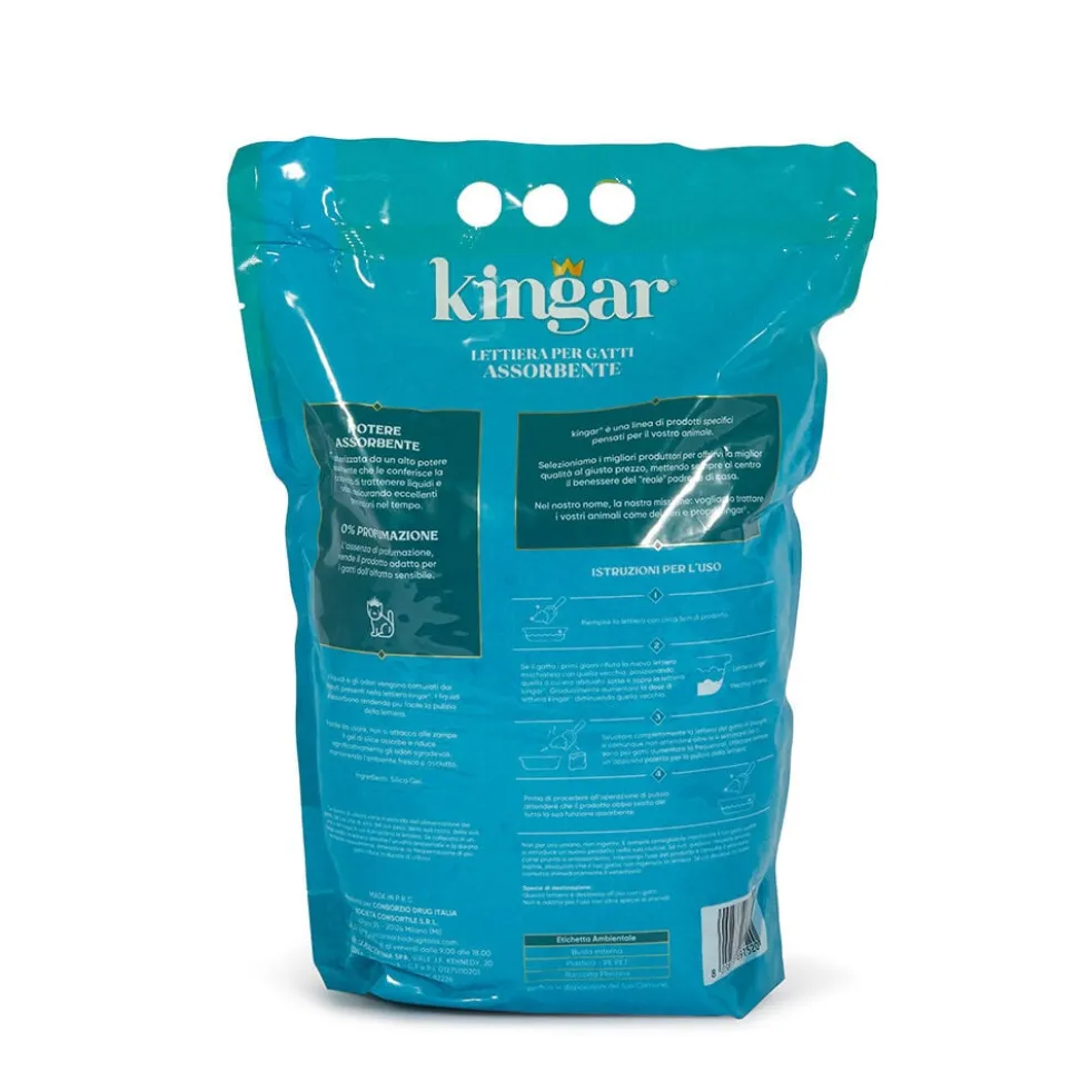Kingar Cat Lettiera Gel di Silice