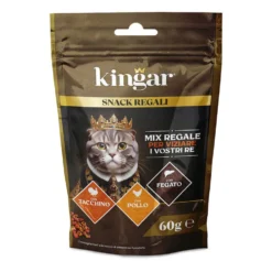 Kingar Cat Snack 60g Tacchino, Pollo e Fegato