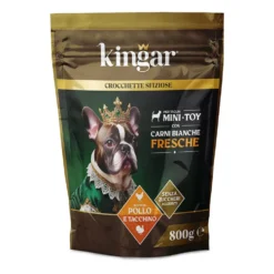Kingar Dog Busta Crocchette 800g Pollo e Tacchino