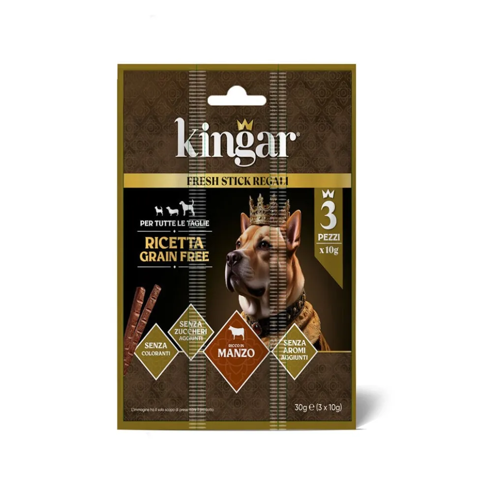 Kingar Dog Snack 3x10g Manzo
