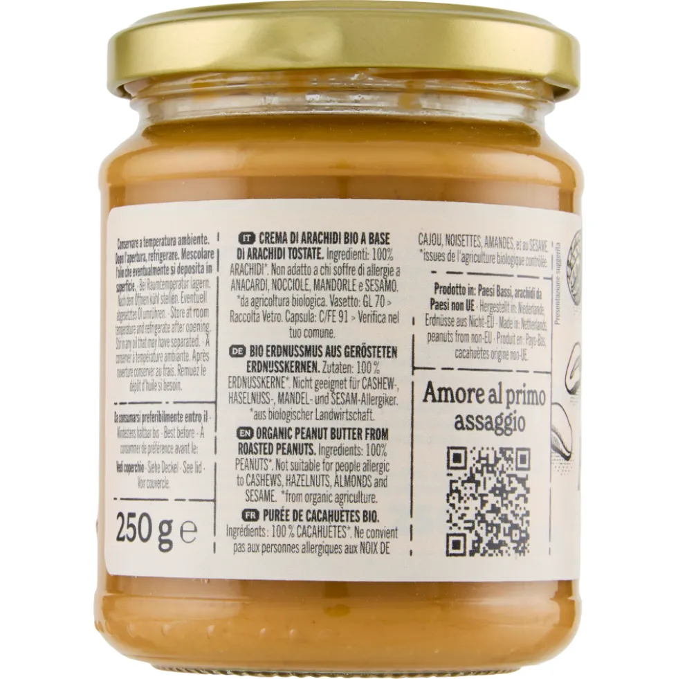 KoRo Crema di Arachidi Bio 250 g