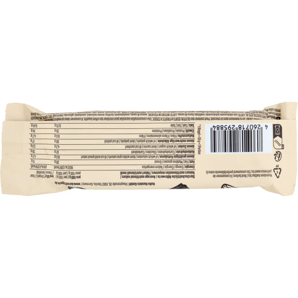 KoRo Protein Bar Deluxe Peanut Butter 55 g