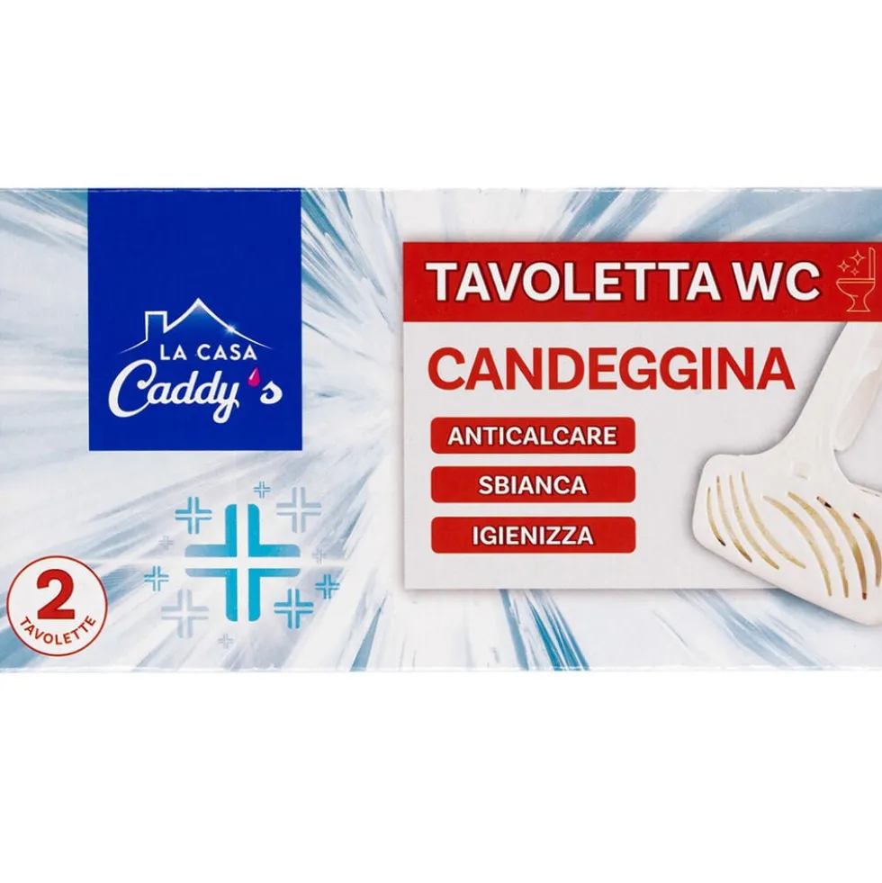 La Casa Caddy's Tavolette WC Candeggina 2 Pezzi