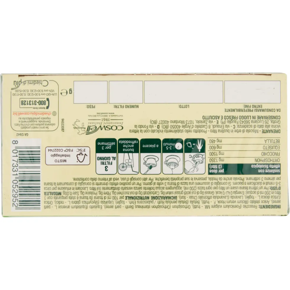 L'Angelica Nutraceutica le Tisane Drenante 20 Filtri 35 g