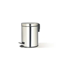 La Piacentina Pattumiera a Pedale in Acciaio Inox 5 Litri