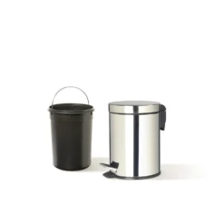 La Piacentina Pattumiera a Pedale in Acciaio Inox 5 Litri