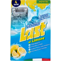 Last Cura Lavastoviglie e Trattamento Filtro al Limone 4 x 25 g