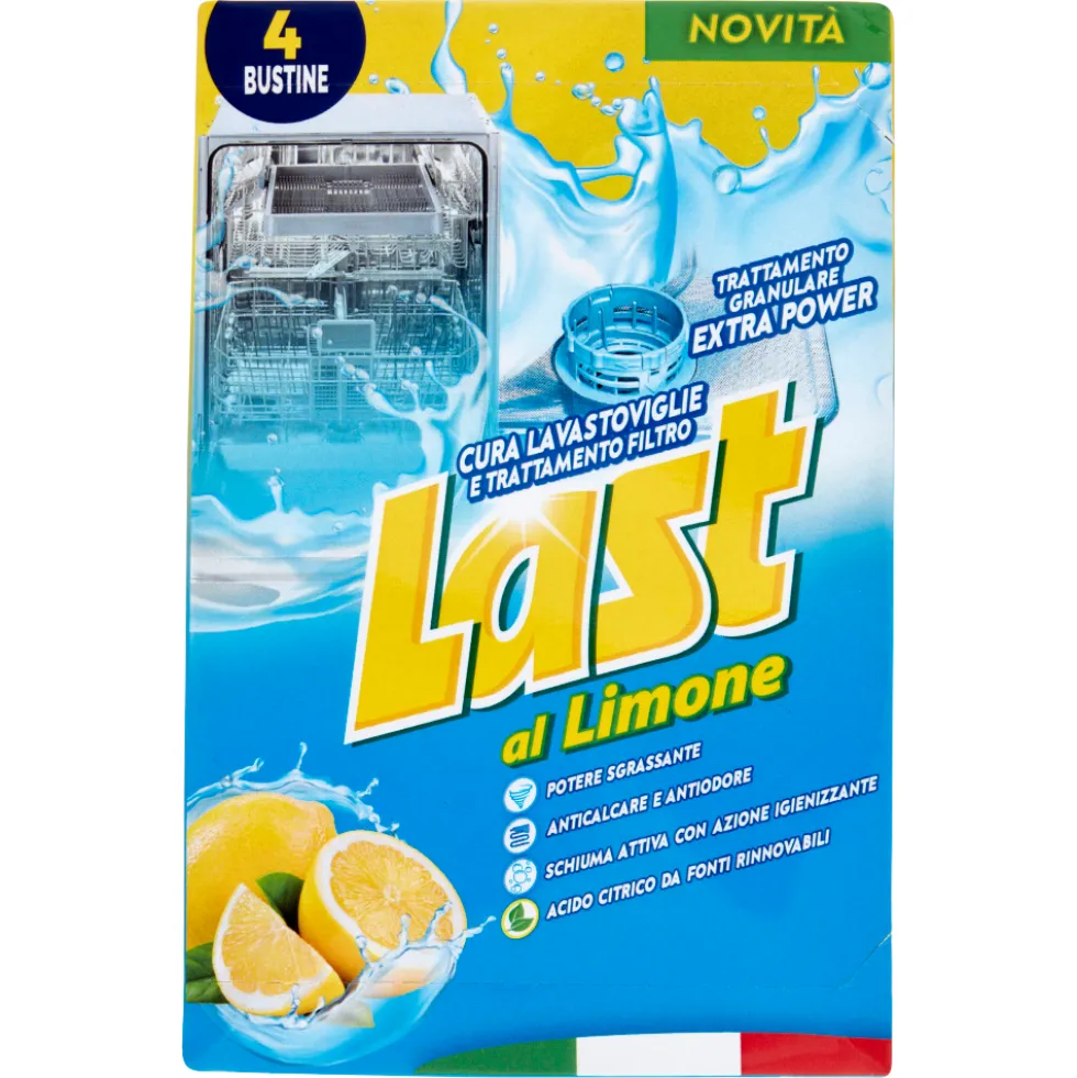 Last Cura Lavastoviglie e Trattamento Filtro al Limone 4 x 25 g