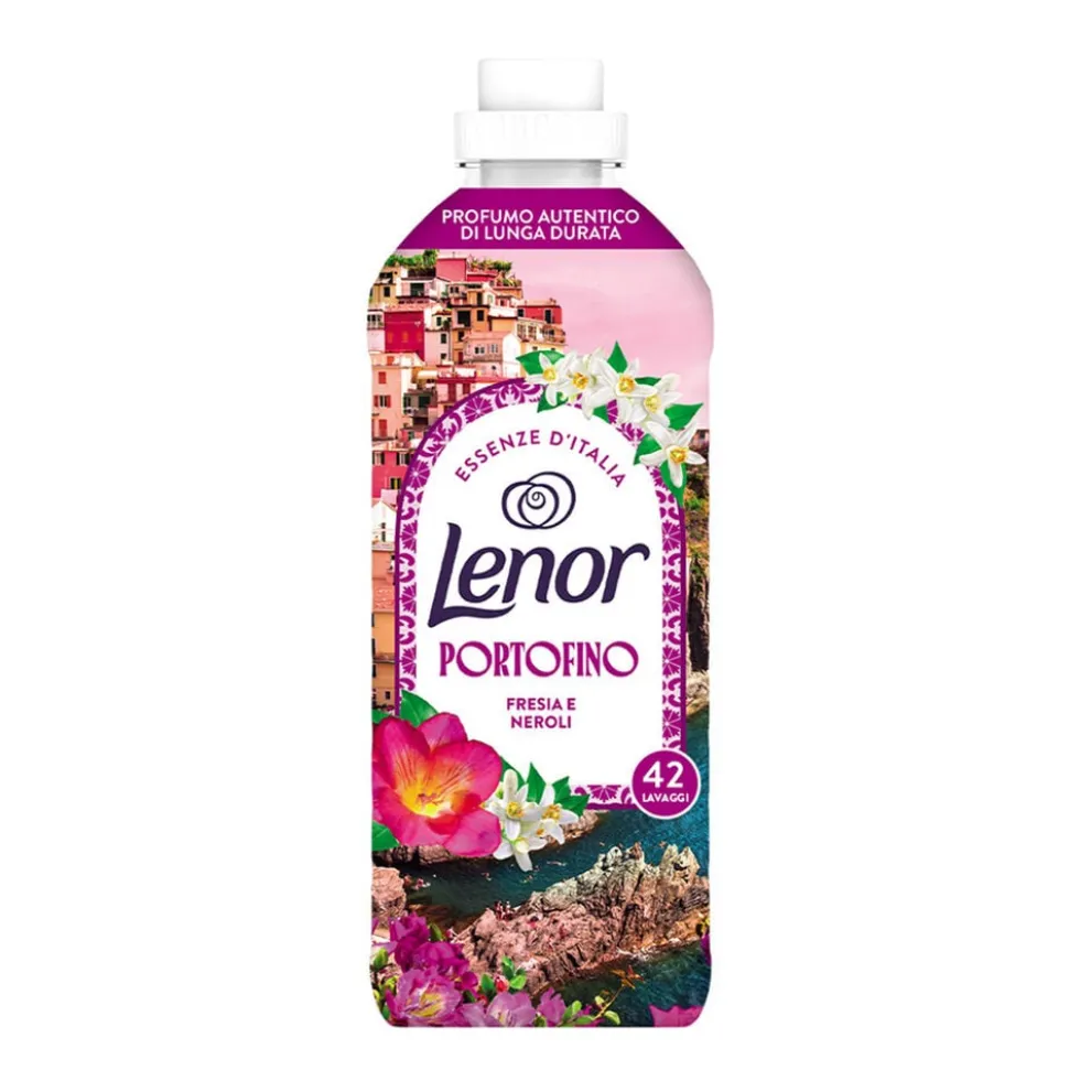Lenor Ammorbidente Concentrato Essenze d'Italia Portofino Fresia e Neroli 42 Lavaggi 882 ml