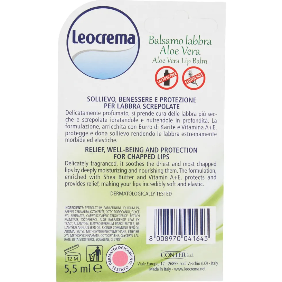 Leocrema Lip Balm Aloe Vera 5,5 ml