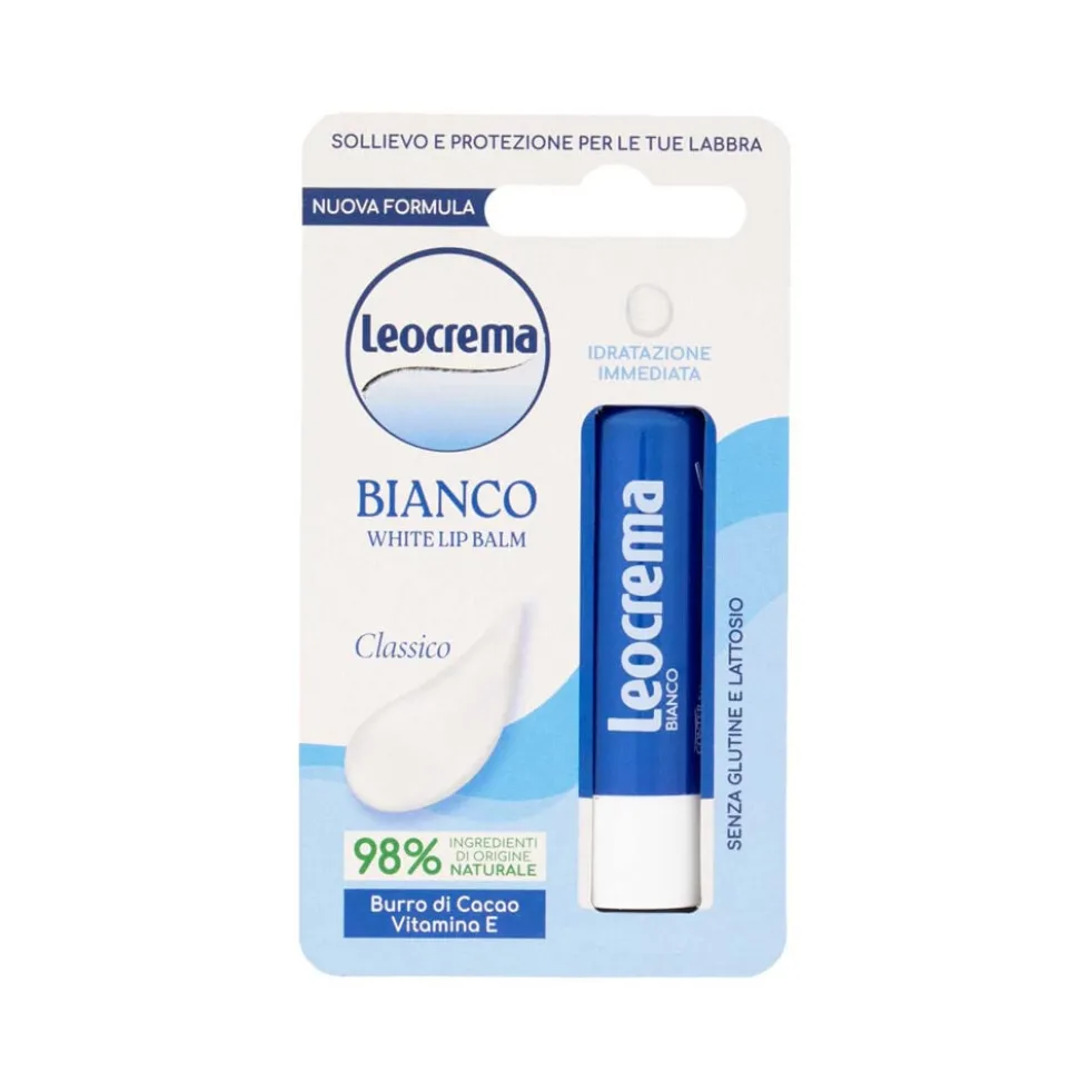 Leocrema Stick Labbra Bianco con Vitamina A+E 5,5 ml