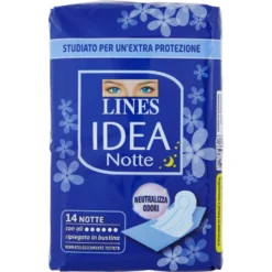 Lines Idea Notte Ripiegato 14 Assorbenti