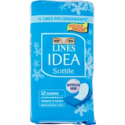 Lines Idea Sottile Giorno Anatomico 12 Assorbenti
