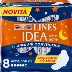 Lines Idea Ultra Notte 8 Assorbenti