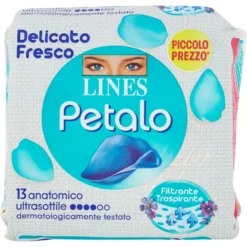 Lines Petalo Blu Antomico 13 Assorbenti