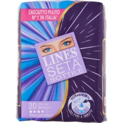 Lines Seta Sottile Ripiegato 20 Assorbenti