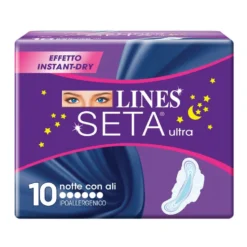 Lines Seta Ultra Notte 10 Assorbenti