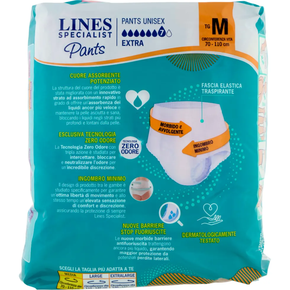 Lines Specialist Pants Unisex Taglia M Extra 7 Pezzi