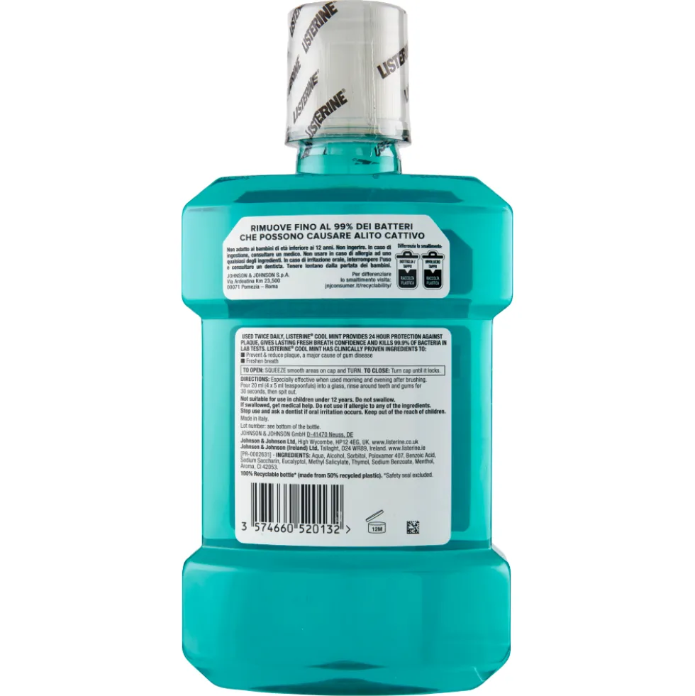 Listerine Cool Mint Collutorio 1000 ml