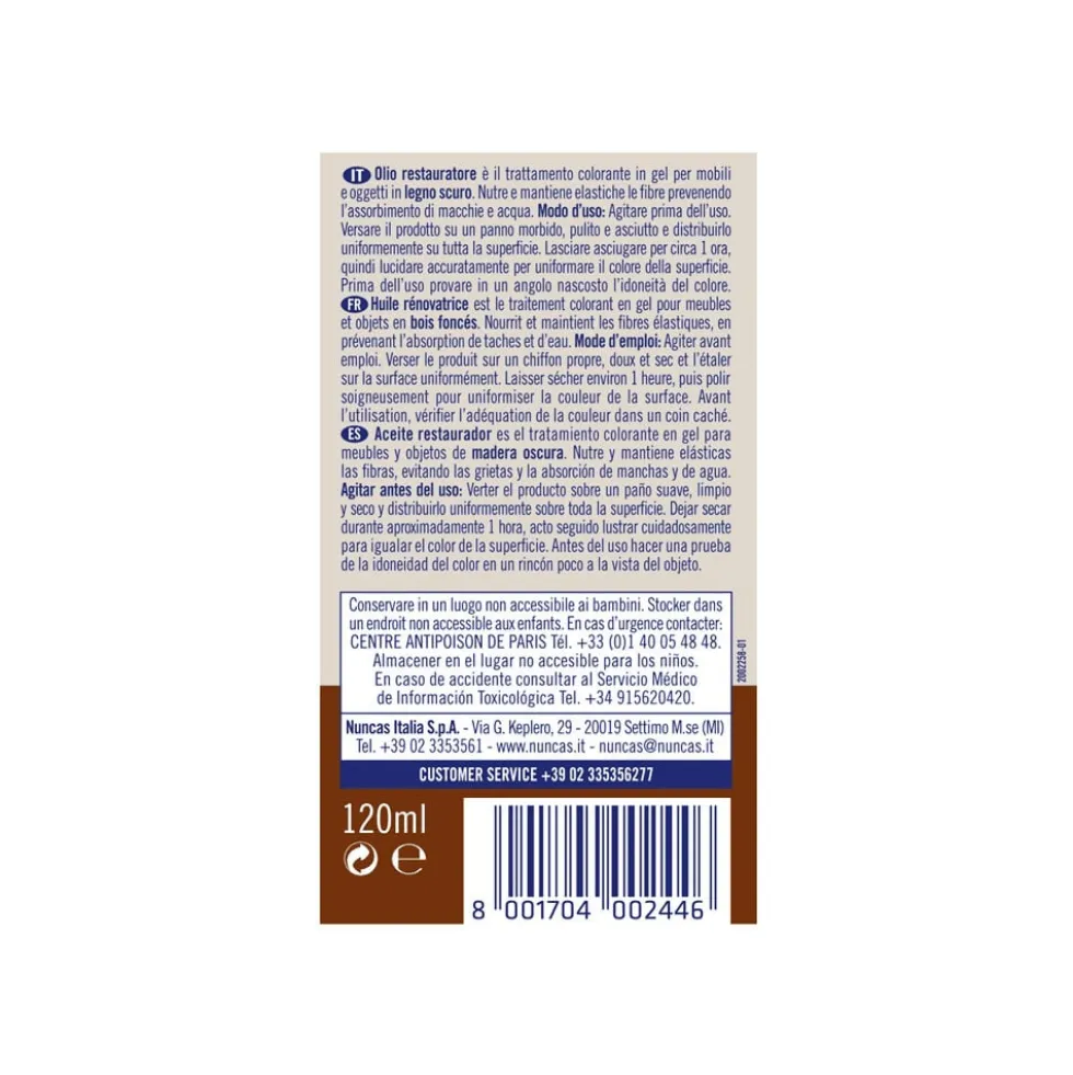 Livax Olio Restauratore Legni Scuri 120 ml