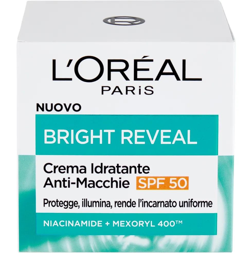 L'Oréal Paris Bright Reveal Crema Idratante Anti-Macchie Spf 50 50 ml