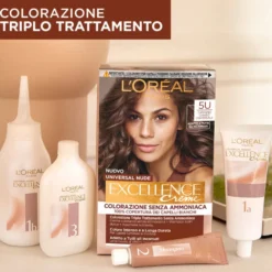 L'Oréal Paris Colorazione Permanente senza Ammoniaca Castano Chiaro N.5U