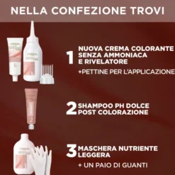 L'Oréal Paris Colorazione Permanente senza Ammoniaca Nero N.1U
