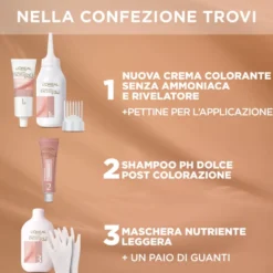 L'Oréal Paris Colorazione Permanente senza Ammoniaca Biondo Scuro N.6U