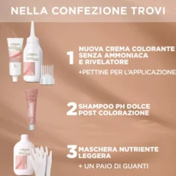 L'Oréal Paris Colorazione Permanente senza Ammoniaca Biondo N.7U