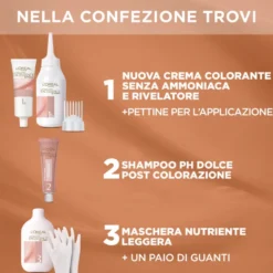 L'Oréal Paris Colorazione Permanente senza Ammoniaca Castano N.4U