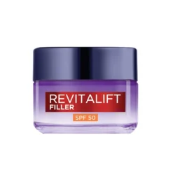 L'Oréal Paris Crema Viso Revitalift Filler Antirughe Rivolumizzante con Acido Ialuronico Spf 50 50 ml