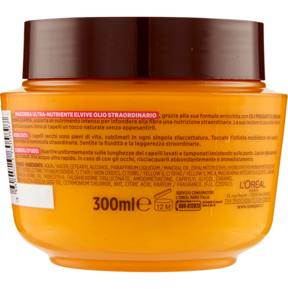 L'Oréal Paris Elvive Olio Straordinario Maschera 300ml