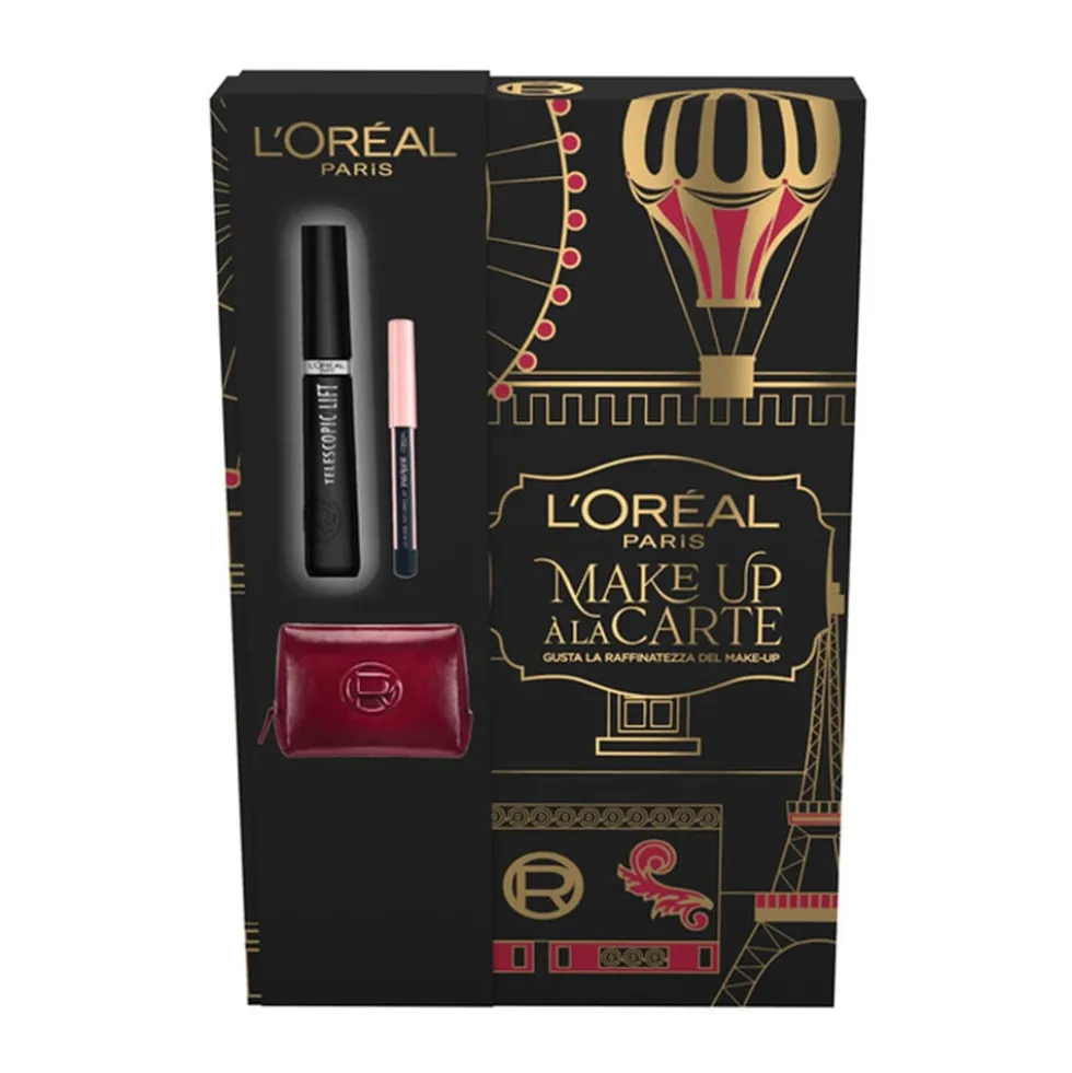 L'Oréal Paris Kit Mascara Telescopic Lift con Matita Occhi