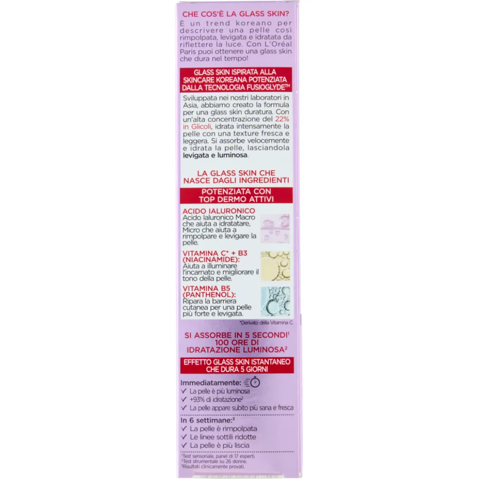 L'Oréal Paris Revitalift Filler Glass Skin Fluido Idratante 50 ml