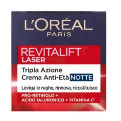 L'Oréal Paris Revitalift Laser X3 Crema-Maschera Anti-Età Notte 50 ml