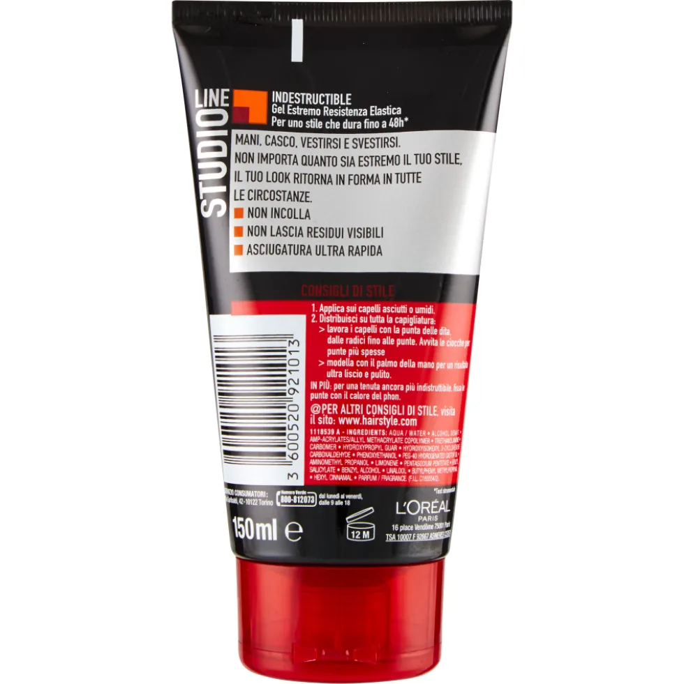 L'Oréal Paris Studio Line Indestructible 9 Gel 48h 150 ml