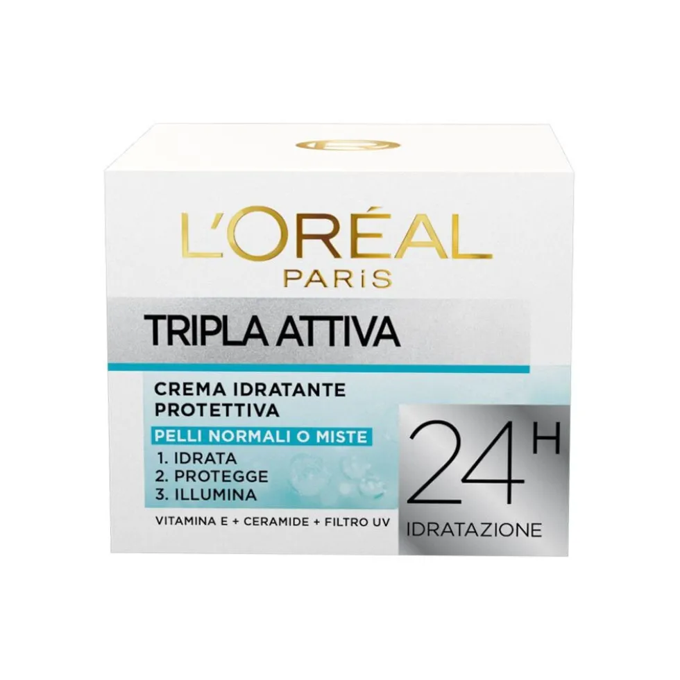 L'Oréal Paris Tripla Attiva Crema Idratante Protettiva 50 ml