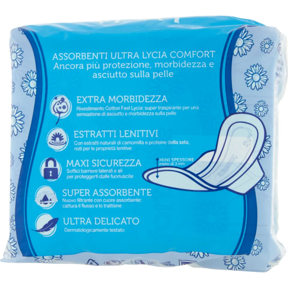 Lycia Assorbenti Ultra Lungo con Ali 12 Pezzi
