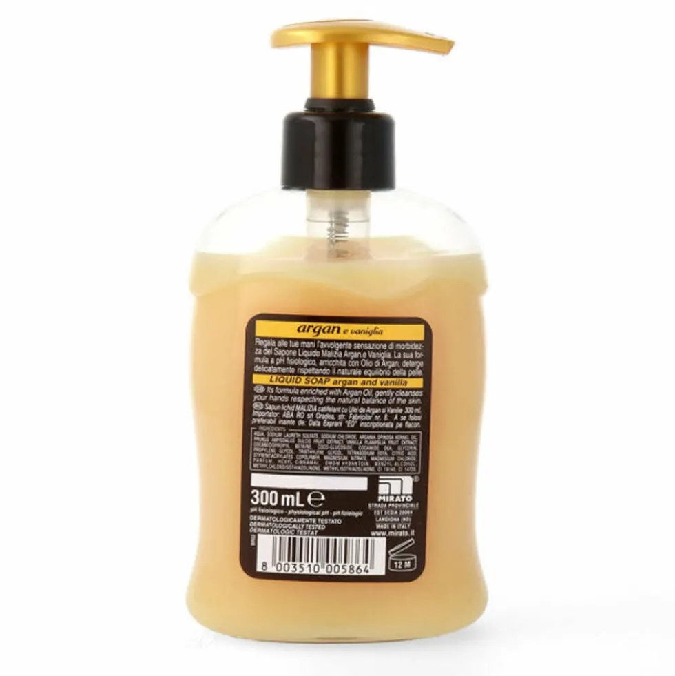 Malizia Argan e Vaniglia Sapone Liquido 300 ml
