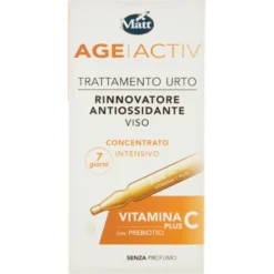 Matt Age Activ Trattamento Urto Rinnovatore Antiossidante Viso Vitamina C Plus 7 Fiale