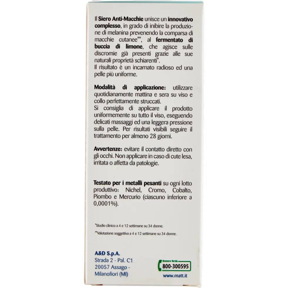 Matt Divisione Pharma Siero Viso Anti-Macchie 30ml