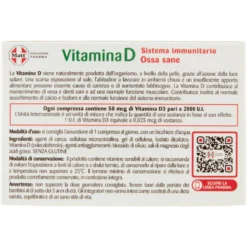 Matt Divisione Pharma Vitamina D 2000 U.I. Sistema Immunitario 60 compresse