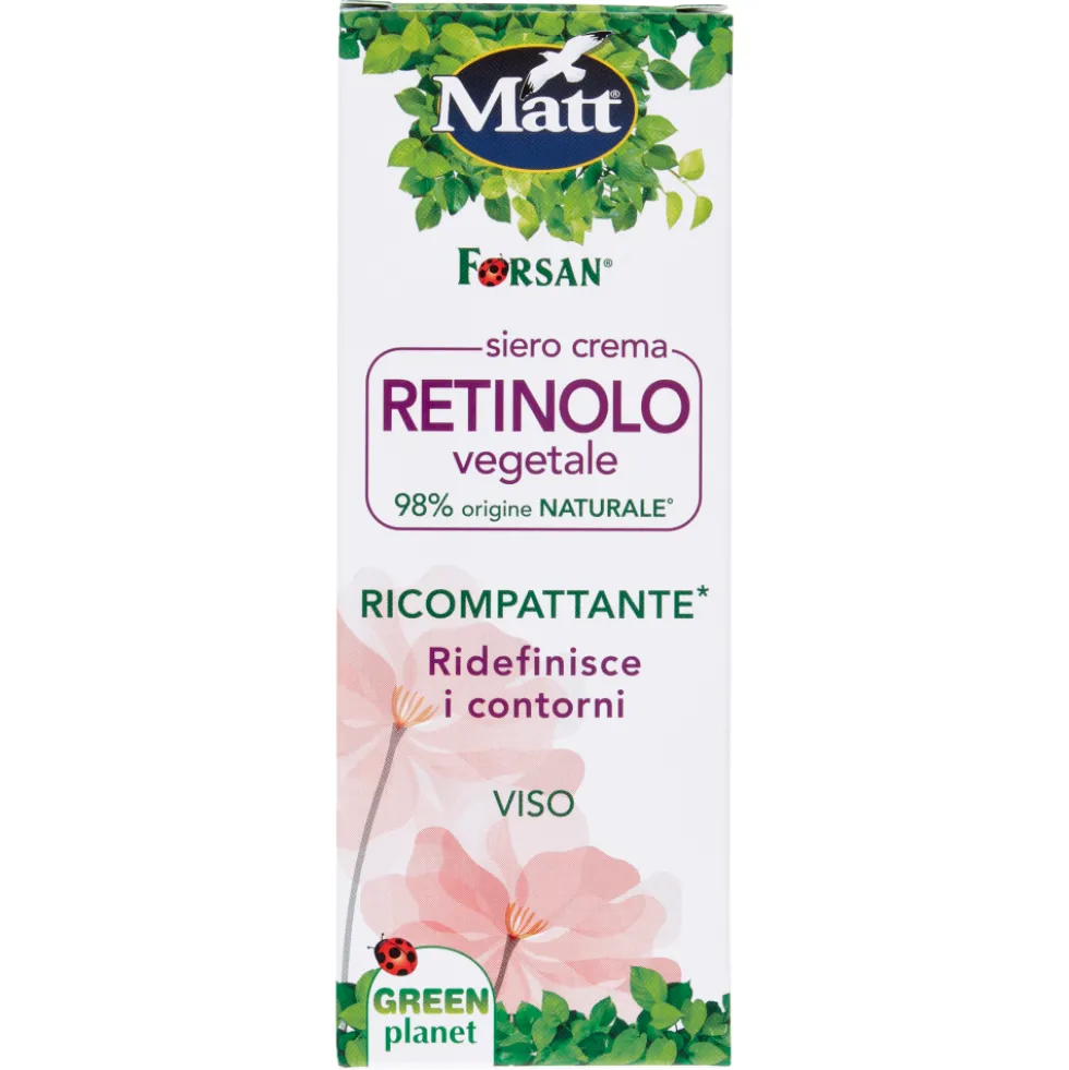 Matt Forsan Siero Crema Retinolo Vegetale Ricompattante Viso 30 ml