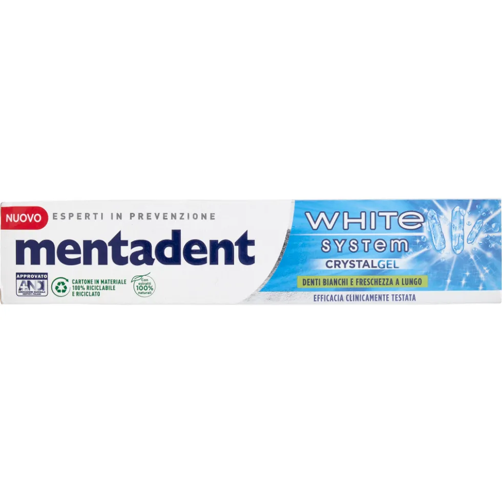 Mentadent Dentifricio Crystal Gel