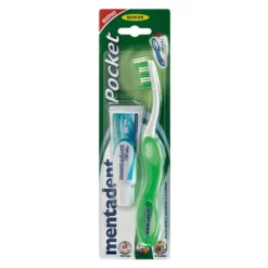 Mentadent Pocket Dentifricio + Spazzolino da Viaggio