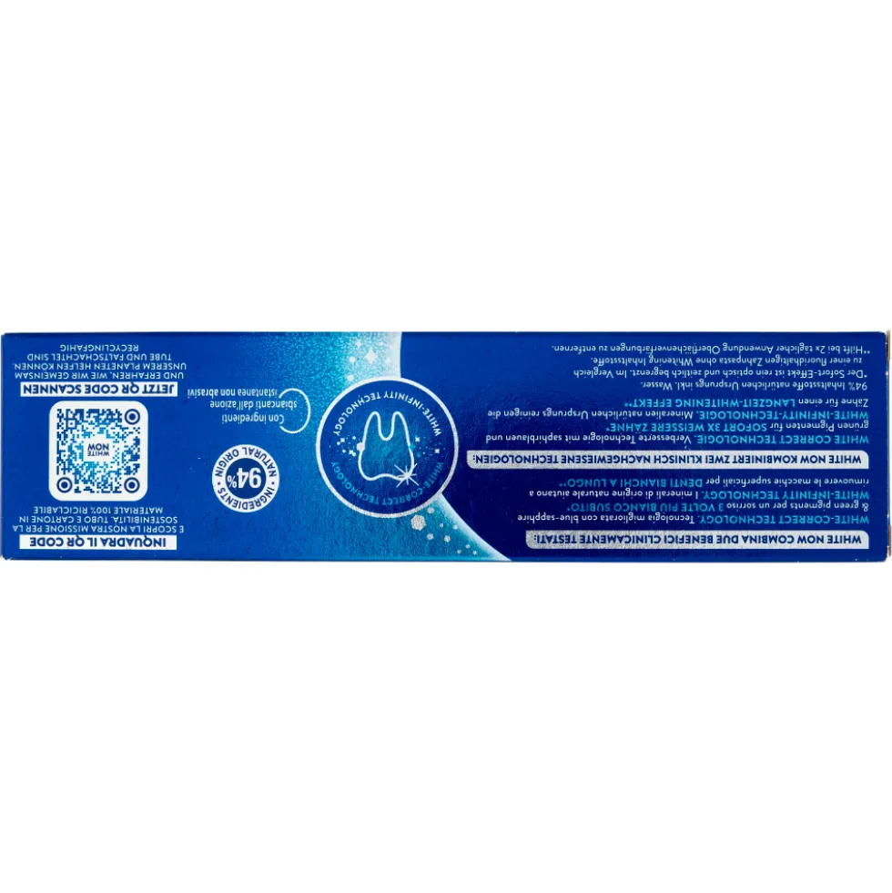 Mentadent White Now Dentifricio Original 75ml