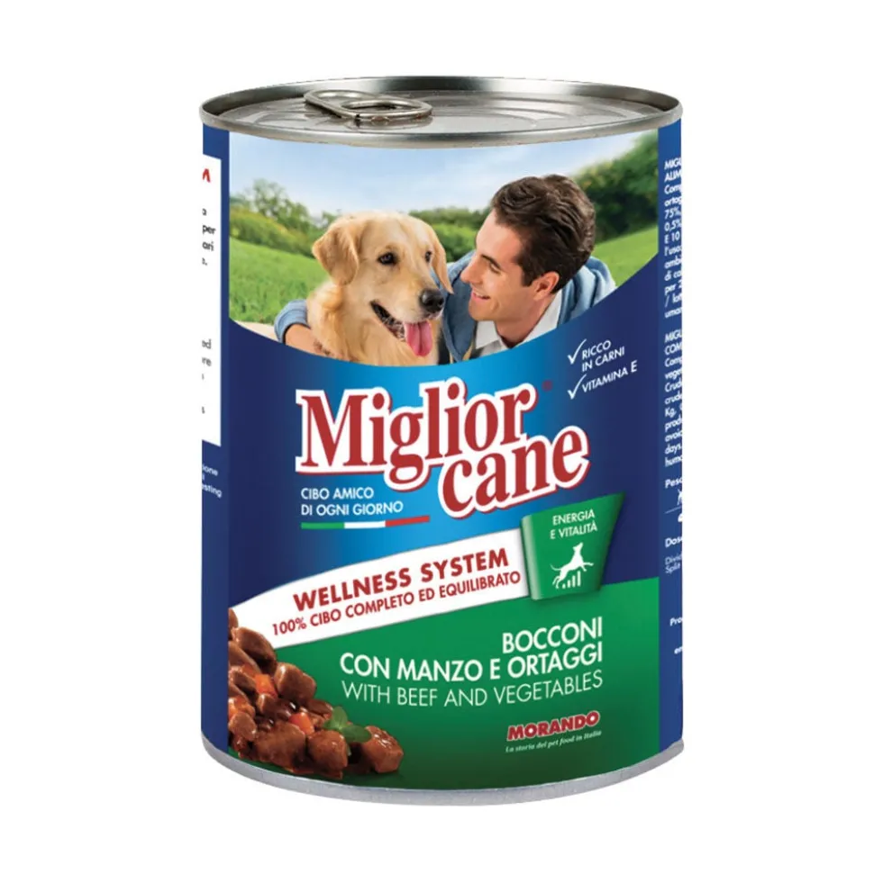 Migliorcane Bocconcini di Manzo e Ortaggi 405 g