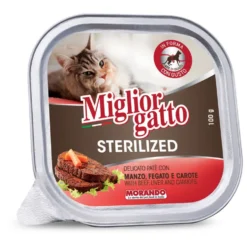 Migliorgatto Sterilized Manzo, Fegato e Carote 100 g
