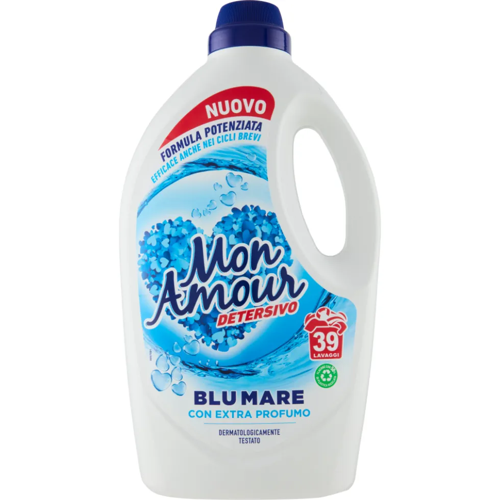 Mon Amour Blue Mare Detersivo Lavatrice 39 Lavaggi